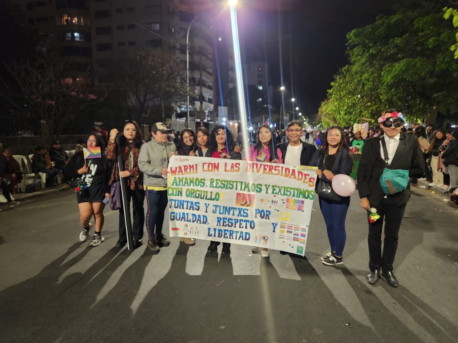 Warmi en la Marcha del Orgullo